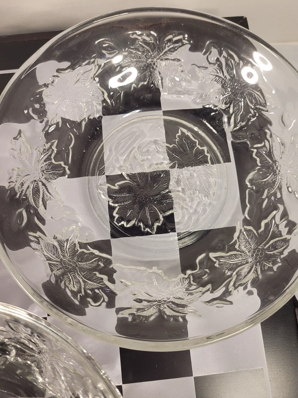 Vintage Princess House Set of 3 Fantasia Poinsettia Berry Dessert Bowls Nice (X)